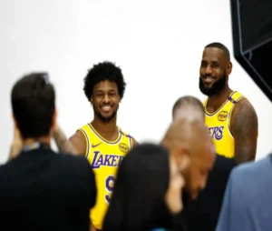 LeBron with Bronny James