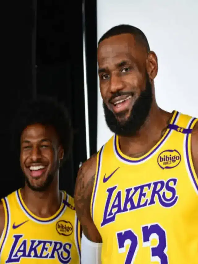 LeBron James and His Son Bronny Make NBA History